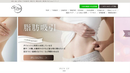 S.Tstyleクリニック公式HPキャプチャ
